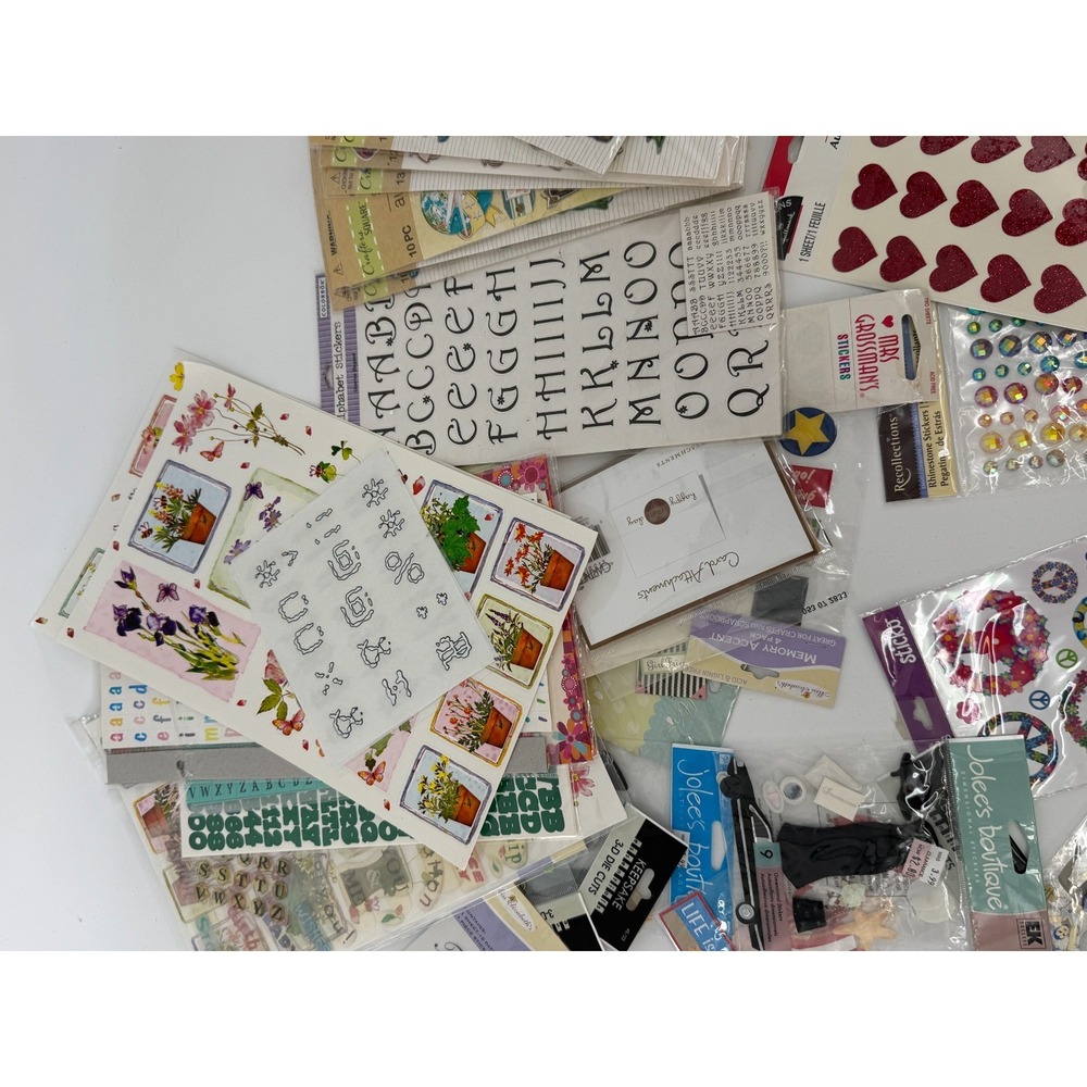 3 Lb Mixed Sticker Lot Scrapbooking Planner Alphabet Holiday Animals Crafts - Picture 8 of 10